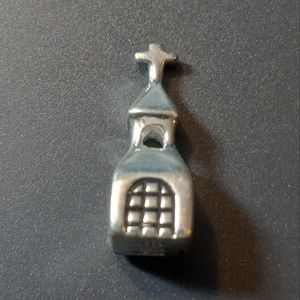 Sterling Silver Church Charm